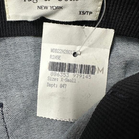 Rag & Bone NWT Nina High Rise Pull On Legging Jeans Rinse Blue Slim Fit Size XS - Picture 5 of 11